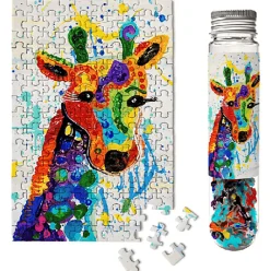 MicroPuzzles Rainbow Giraffe Mini Puzzle 150pcs