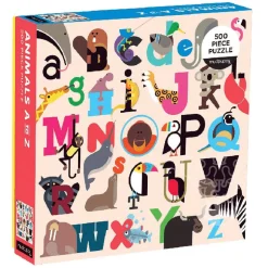 Mudpuppy Animals A to Z Puzzle 500pcs