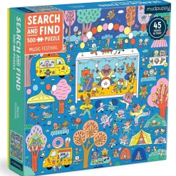 Mudpuppy Music Festival Search and Find Puzzle 500pcs