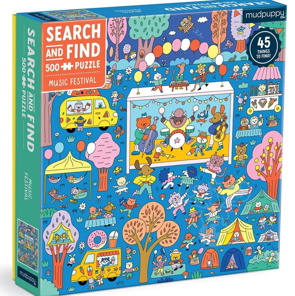 Mudpuppy Music Festival Search and Find Puzzle 500pcs