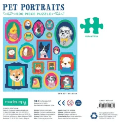 Mudpuppy Pet Portraits Puzzle 500pcs