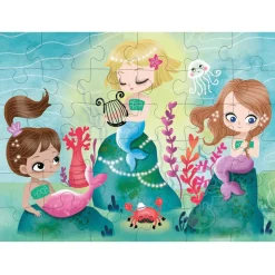 Mudpuppy Puzzle to Go Mermaids Puzzle 36pcs