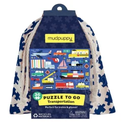 Mudpuppy Puzzle to Go Transportation Puzzle 36pcs