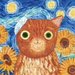 Mudpuppy Vincat van Gogh Artsy Cats Puzzle Tin 100pcs