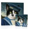 New York Puzzle Co. Bill Mayer: Simon - Sailor Cat Mini Puzzle 100pcs