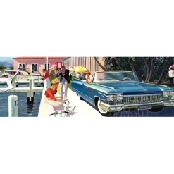 New York Puzzle Co. General Motors: Picture Perfect Panoramic Puzzle 1000pcs*