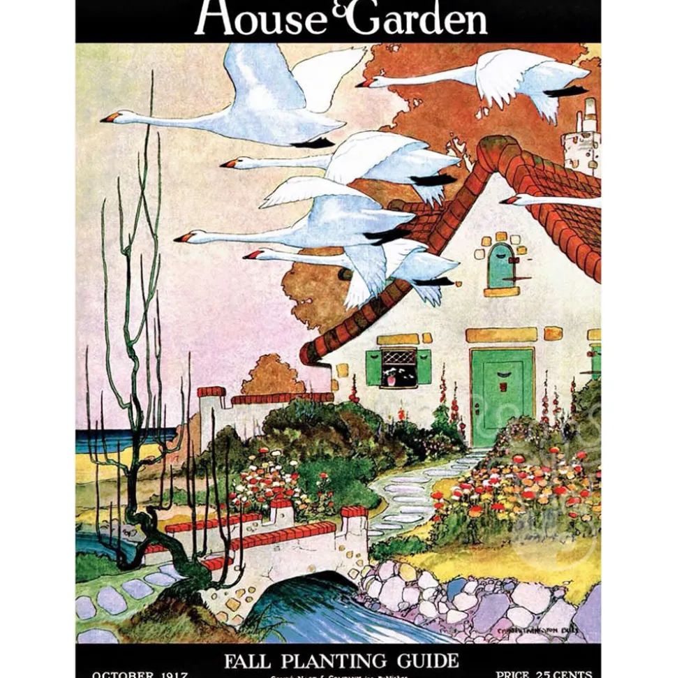 New York Puzzle Co. House & Garden: Swan Cottage Puzzle 1000pcs