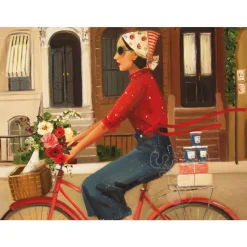 New York Puzzle Co. Janet Hill: Brownstones Puzzle 1000pcs