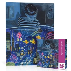 New York Puzzle Co. Jenny Kroik: Aquarium Nightlife Mini Puzzle 100pcs