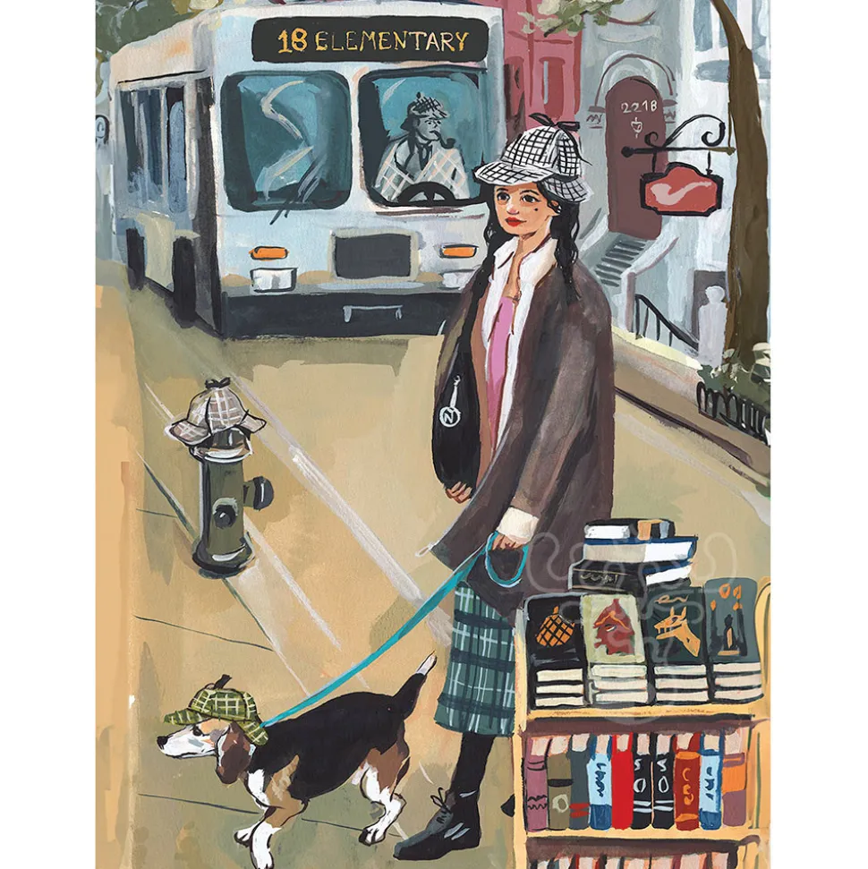 New York Puzzle Co. Jenny Kroik: Sherlock Hound Puzzle 1000pcs