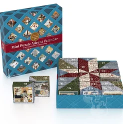 New York Puzzle Co. Loré Pemberton: Advent Calendar Mini Puzzle 24 x 100pcs