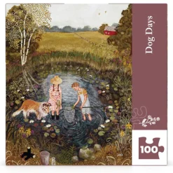 New York Puzzle Co. Loré Pemberton: Dog Days Mini Puzzle 100pcs