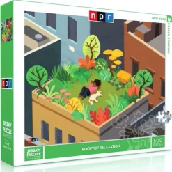 New York Puzzle Co. NPR: Rooftop Relaxation Puzzle 500pcs