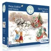 New York Puzzle Co. Peter Rabbit: Peter Rabbit and Santa Puzzle 1000pcs