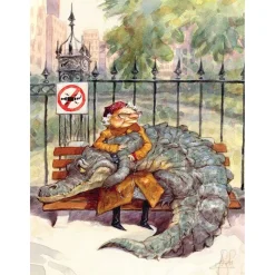 New York Puzzle Co. Peter de Sève: Crocodile Tears Puzzle 500pcs