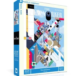 New York Puzzle Co. The New Yorker: Ups and Downs Puzzle 1000pcs