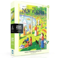 New York Puzzle Co. The New Yorker: Sunday Afternoon in Central Park Puzzle 1000pcs