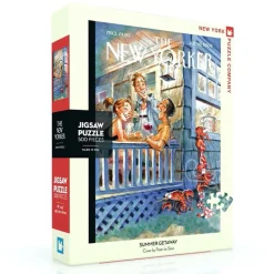 New York Puzzle Co. The New Yorker: Summer Getaway Puzzle 500pcs*