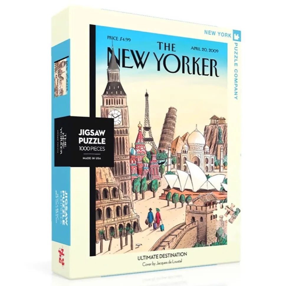 New York Puzzle Co. The New Yorker: Ultimate Destination Puzzle 1000pcs