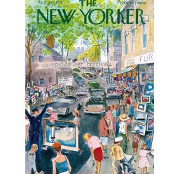 New York Puzzle Co. The New Yorker: Art Festival Puzzle 1000pcs