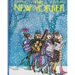 New York Puzzle Co. The New Yorker: Caroling Mini Puzzle 100pcs