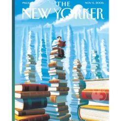 New York Puzzle Co. The New Yorker: Bookopolis Mini Puzzle 100pcs