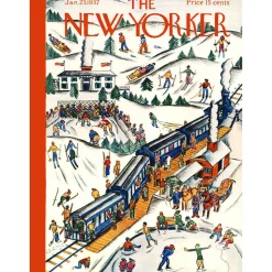 New York Puzzle Co. The New Yorker: Winter Weekend Puzzle 1000pcs