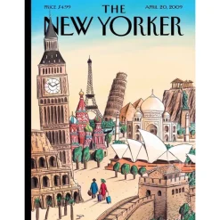 New York Puzzle Co. The New Yorker: Ultimate Destination Puzzle 1000pcs