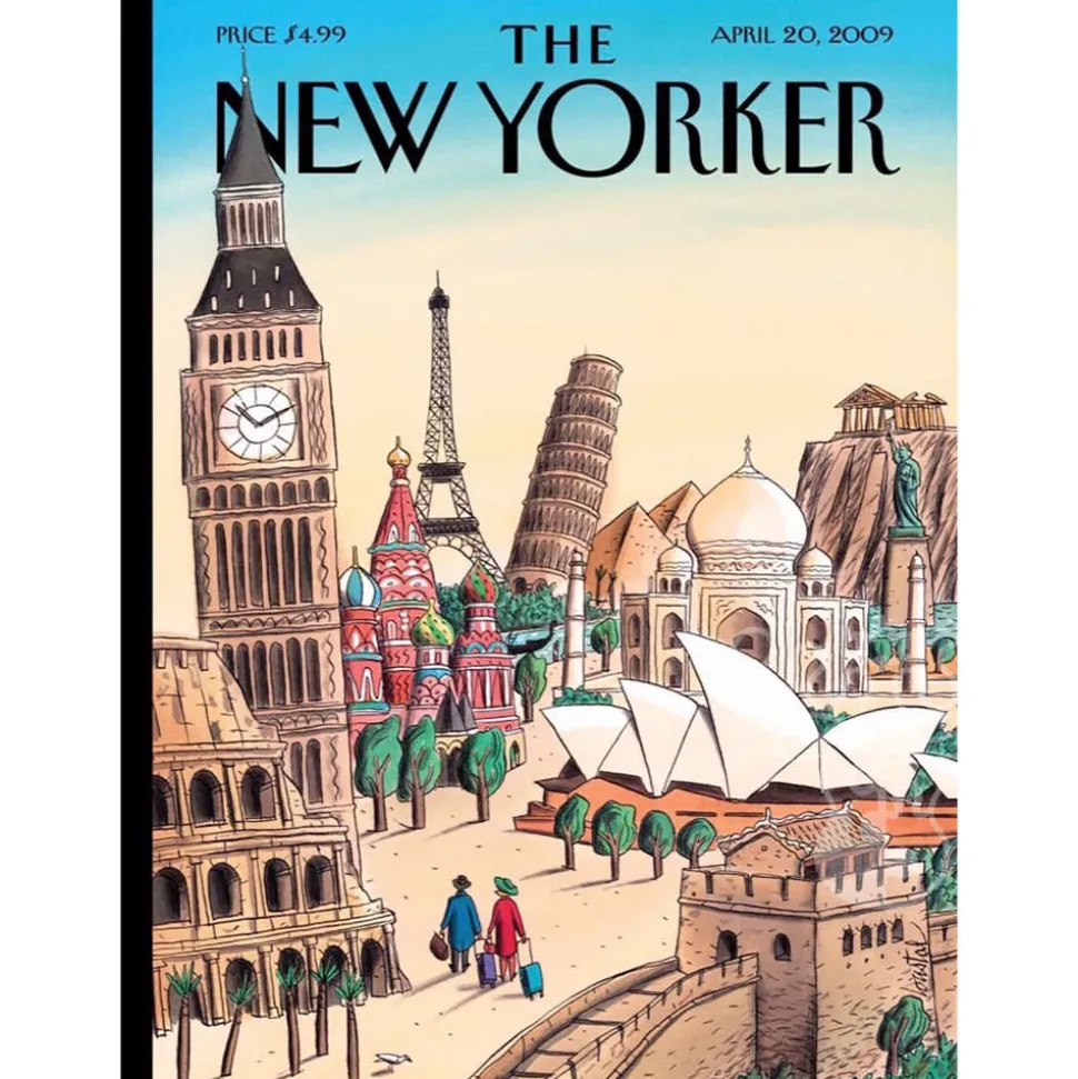 New York Puzzle Co. The New Yorker: Ultimate Destination Puzzle 1000pcs