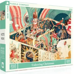 New York Puzzle Co. Victo Ngai: Unboxing Christmas Puzzle 1000pcs*