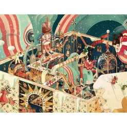 New York Puzzle Co. Victo Ngai: Unboxing Christmas Puzzle 1000pcs*