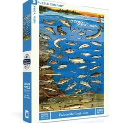 New York Puzzle Co. Vintage Collection: Fishes of the Great Lakes Puzzle 1000pcs