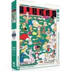New York Puzzle Co. Vintage Collection: The Floating Population Puzzle 500pcs