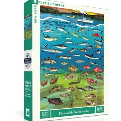 New York Puzzle Co. Vintage Collection: Fishes of the North Pacific Puzzle 1000pcs