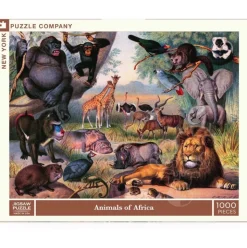 New York Puzzle Co. Vintage Collection: Animals of Africa Puzzle 1000pcs