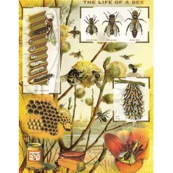 New York Puzzle Co. Vintage Collection: Bees & Honey Puzzle 1000pcs