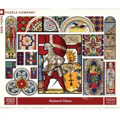 New York Puzzle Co. Vintage Collection: Stained Glass Puzzle 1000pcs