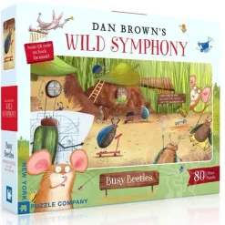 New York Puzzle Co. Wild Symphony: Busy Beetles Puzzle 80pcs