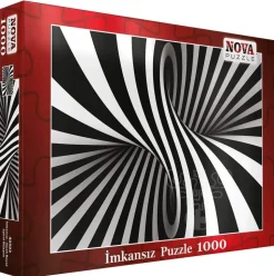 Nova Black and White Spiral Puzzle 1000pcs