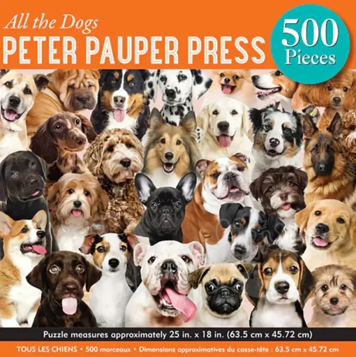 Peter Pauper Press All the Dogs Puzzle 500pcs