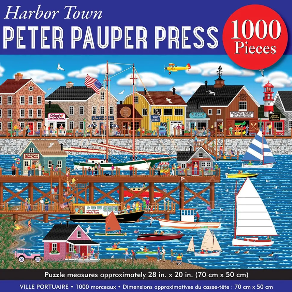 Peter Pauper Press Harbor Town Puzzle 1000pcs