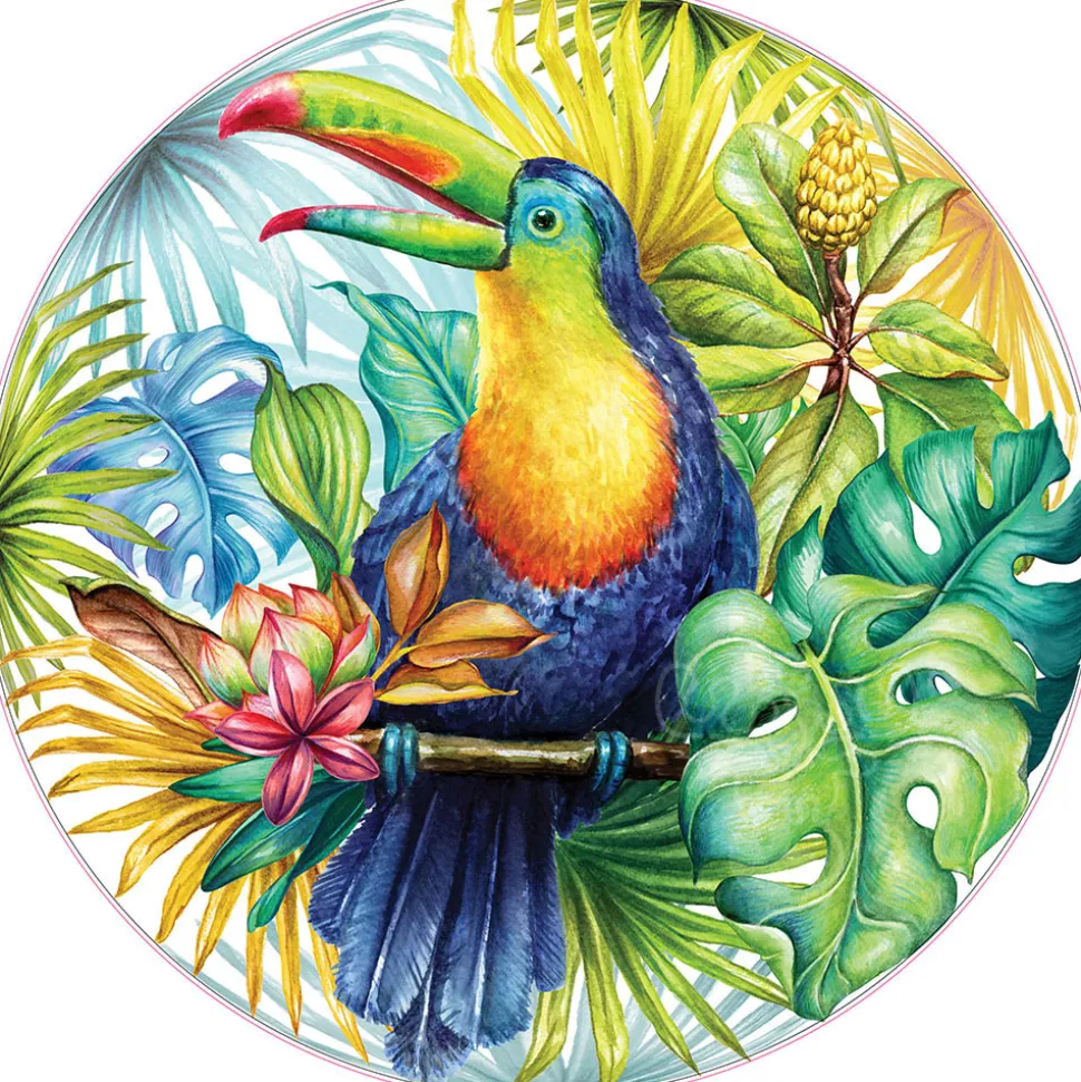 Peter Pauper Press Tropical Toucan Round Puzzle 1000pcs