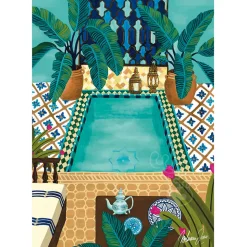 Pieces & Peace Blue Riad Puzzle 1000pcs