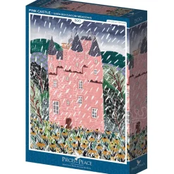 Pieces & Peace Pink Castle Puzzle 500pcs