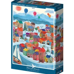 Pieces & Peace Winter Village Puzzle 500pcs