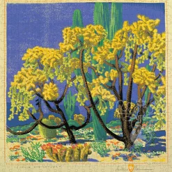 Pomegranate Baumann, Gustave: Cholla and Sahuaro Puzzle 500pcs