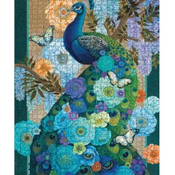 Pomegranate Galchutt, David: Floral Peacock Puzzle 1000pcs