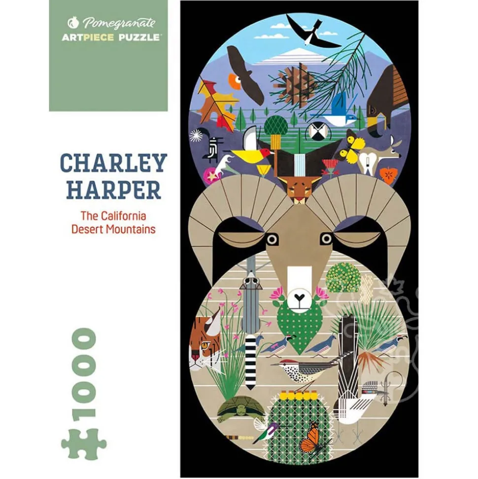 Pomegranate Harper, Charley: The California Desert Mountains Puzzle 1000pcs