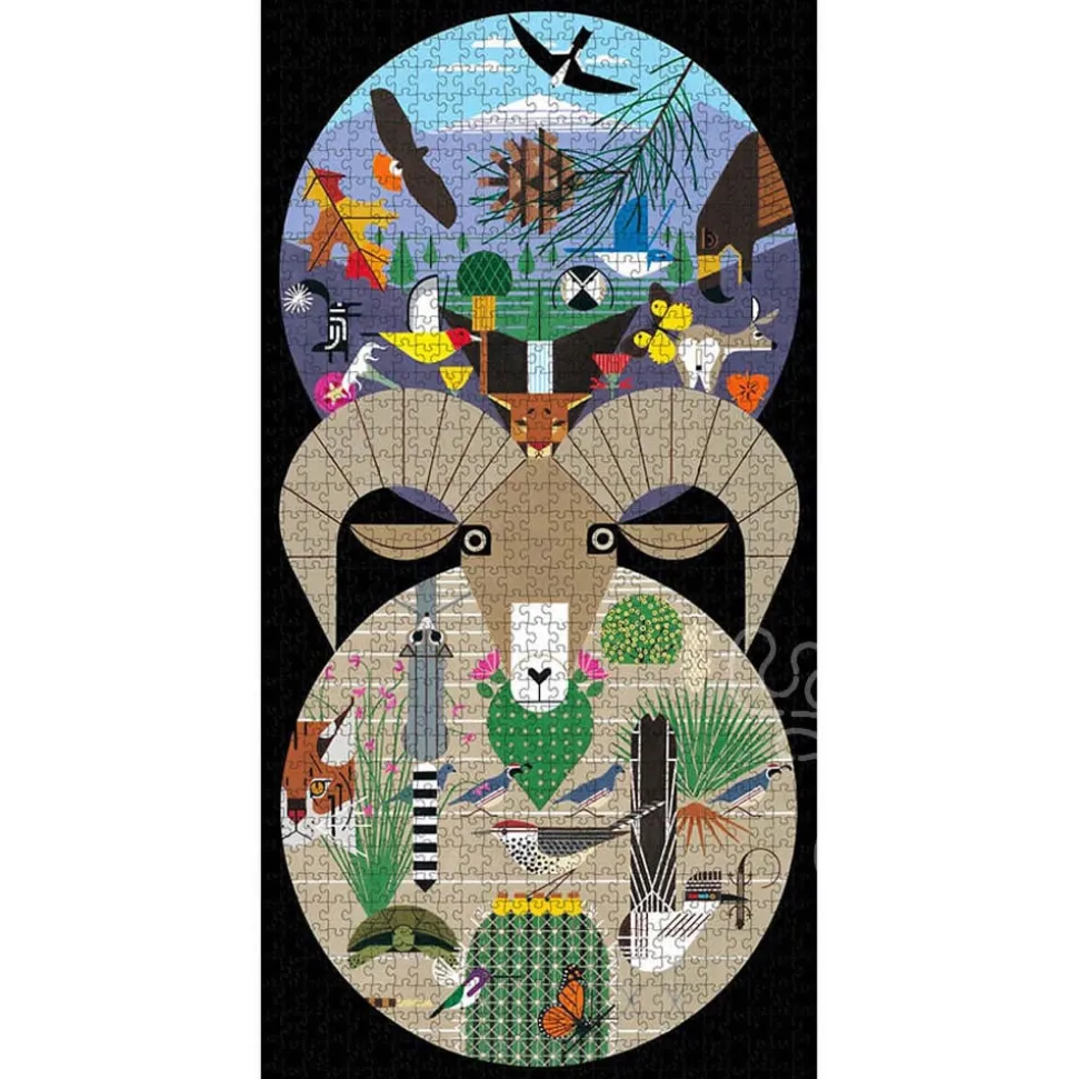 Pomegranate Harper, Charley: The California Desert Mountains Puzzle 1000pcs