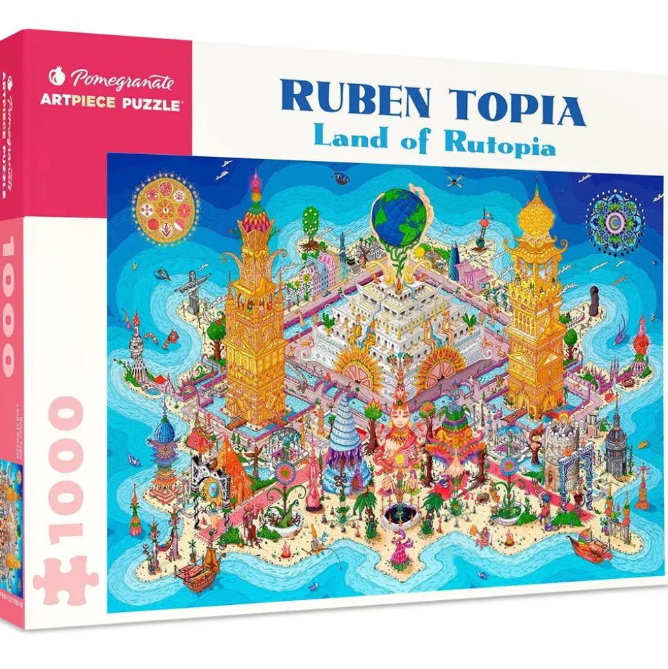 Pomegranate Topia, Ruben: Land of Rutopia Puzzle 1000pcs